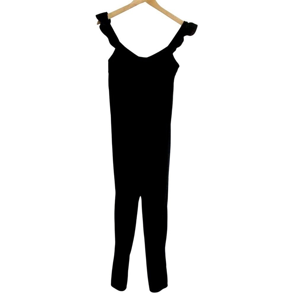 The Nines by Hatch Womens Velvet Maternity Jumpsuit size XS Black Cocktail Party